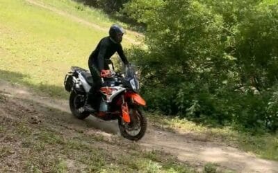 Getting just a little air on the big bikes here at an ADV training session at The Dirt Bike Academy. #adventurebiketraining #advbiketraining #adventurebikeriding #tdbavideo #tdbablog